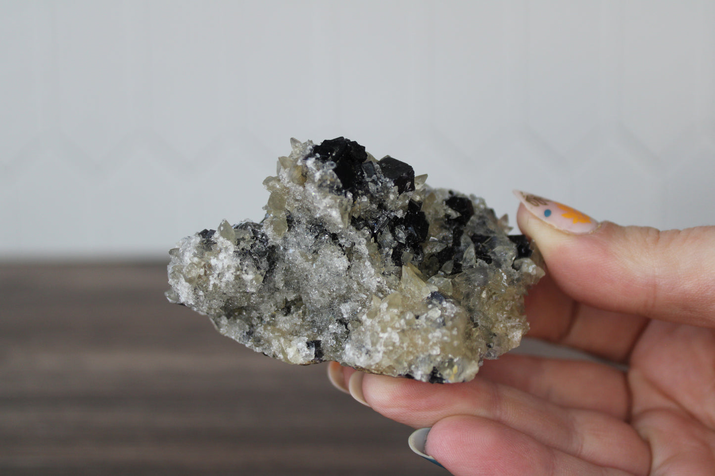 Black Fluorite- Raw Crystal
