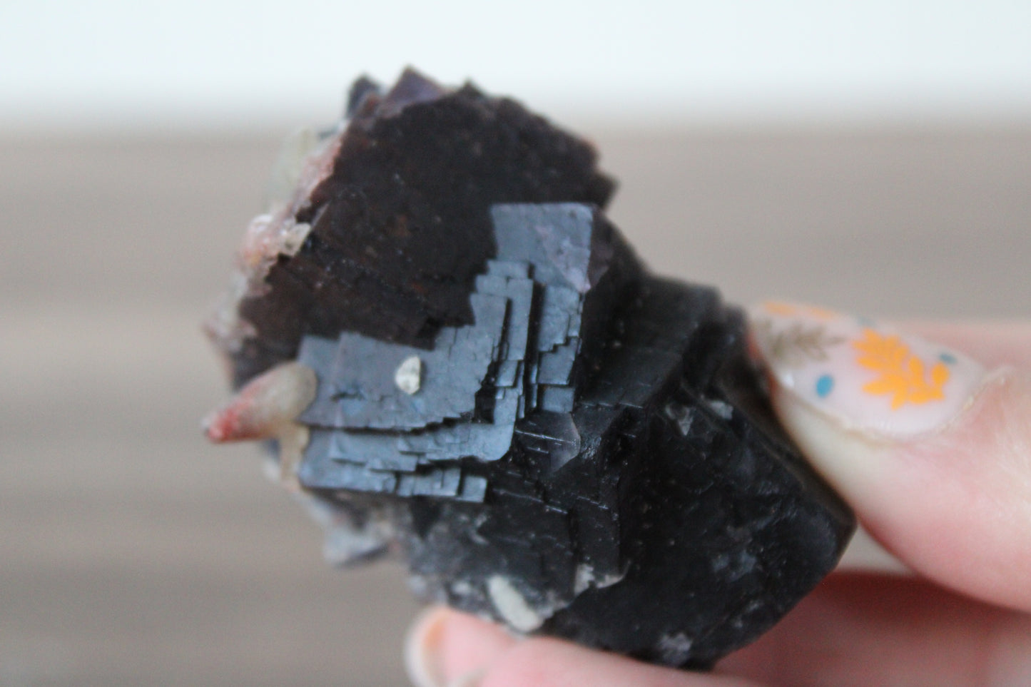 Black Fluorite- Raw Crystal