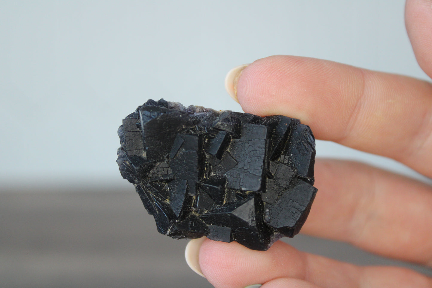 Black Fluorite- Raw Crystal