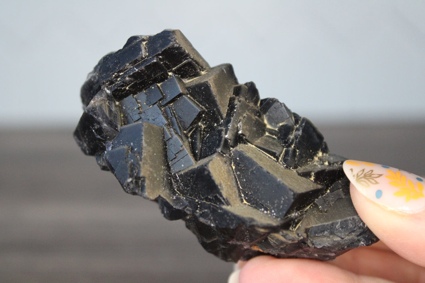 Black Fluorite- Raw Crystal