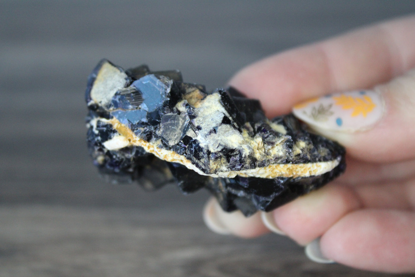 Black Fluorite- Raw Crystal