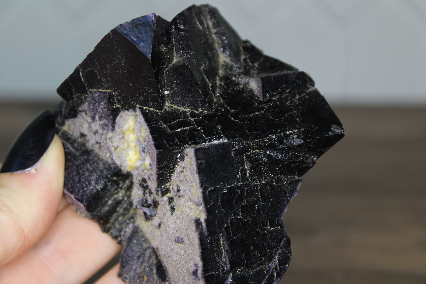 Black Flourite - Raw Crystal