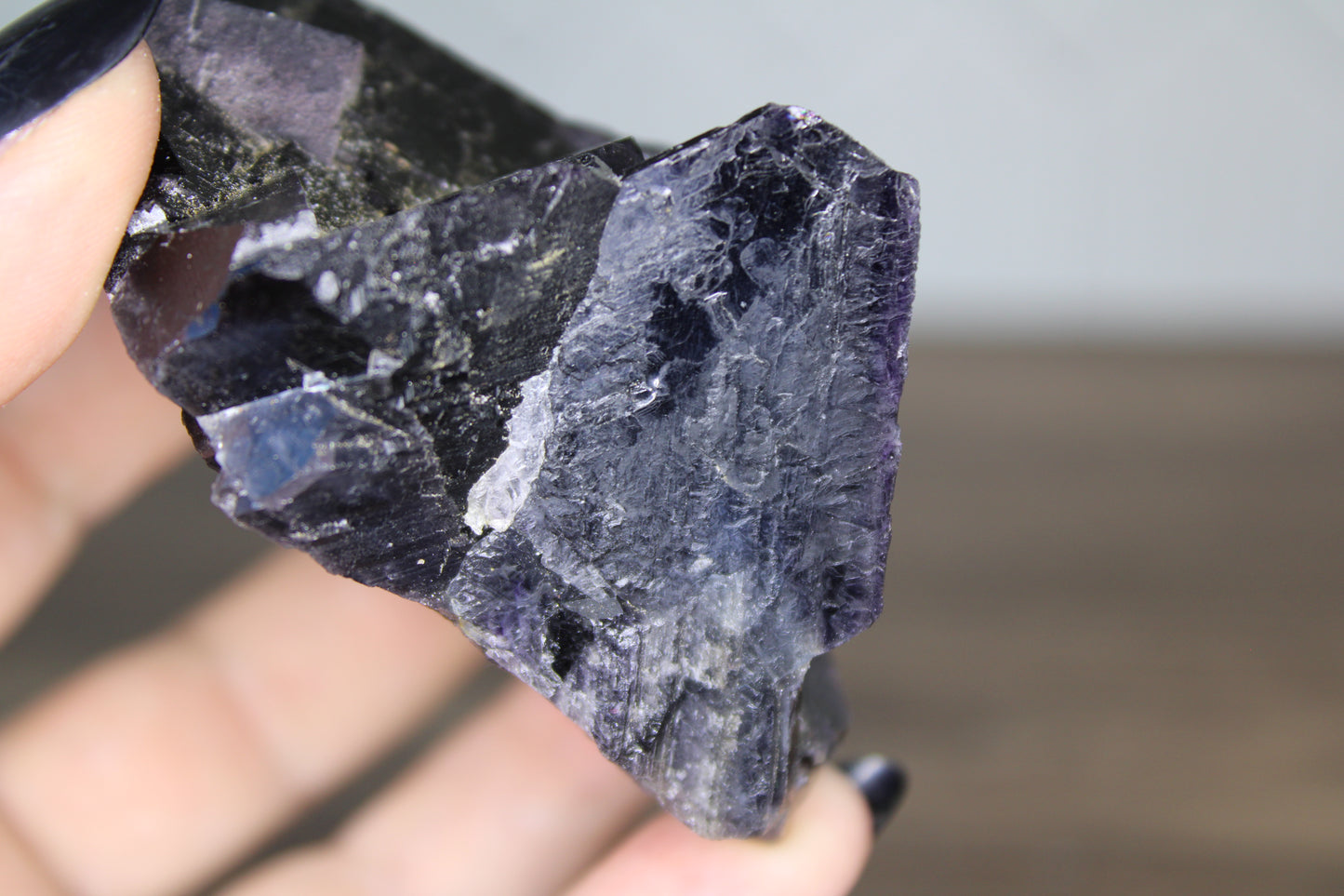 Black Flourite - Raw Crystal