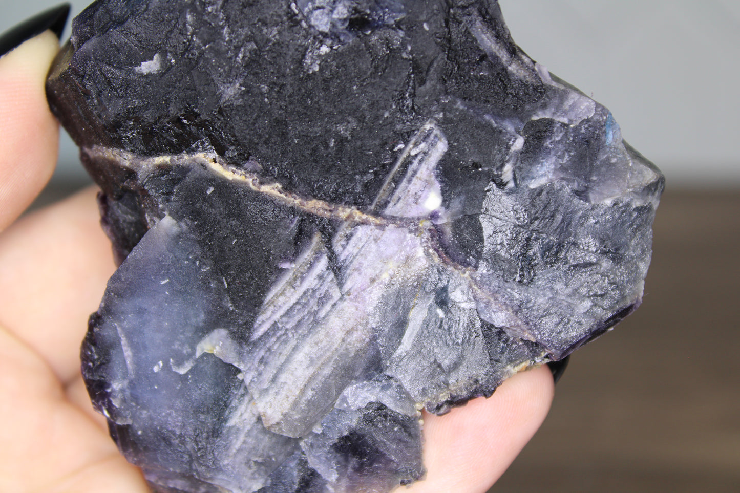 Black Flourite - Raw Crystal