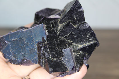 Black Flourite - Raw Crystal