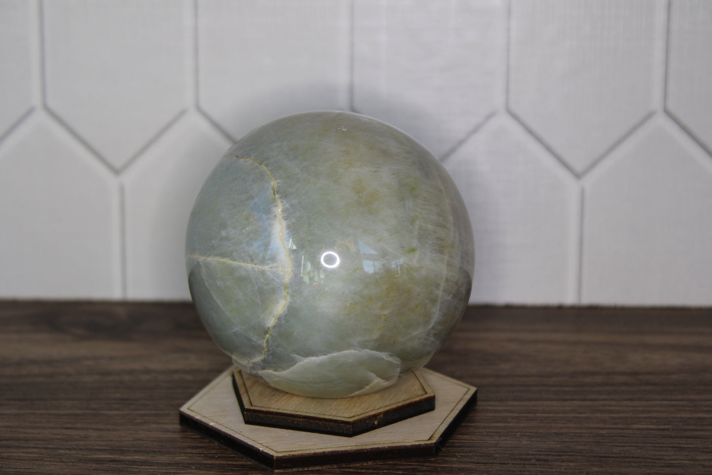 Green Moonstone Sphere