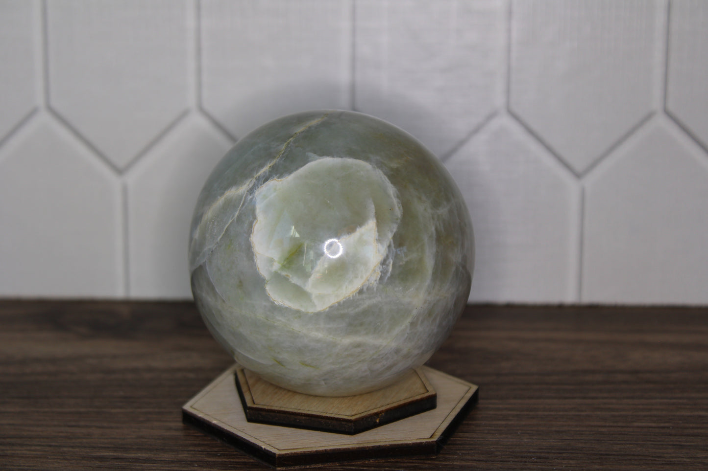 Green Moonstone Sphere