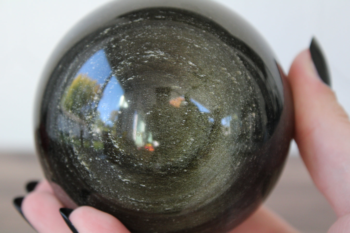 Gold Sheen Obsidian Sphere