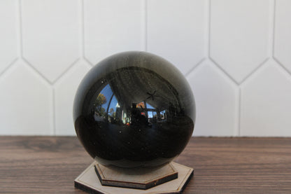 Gold Sheen Obsidian Sphere