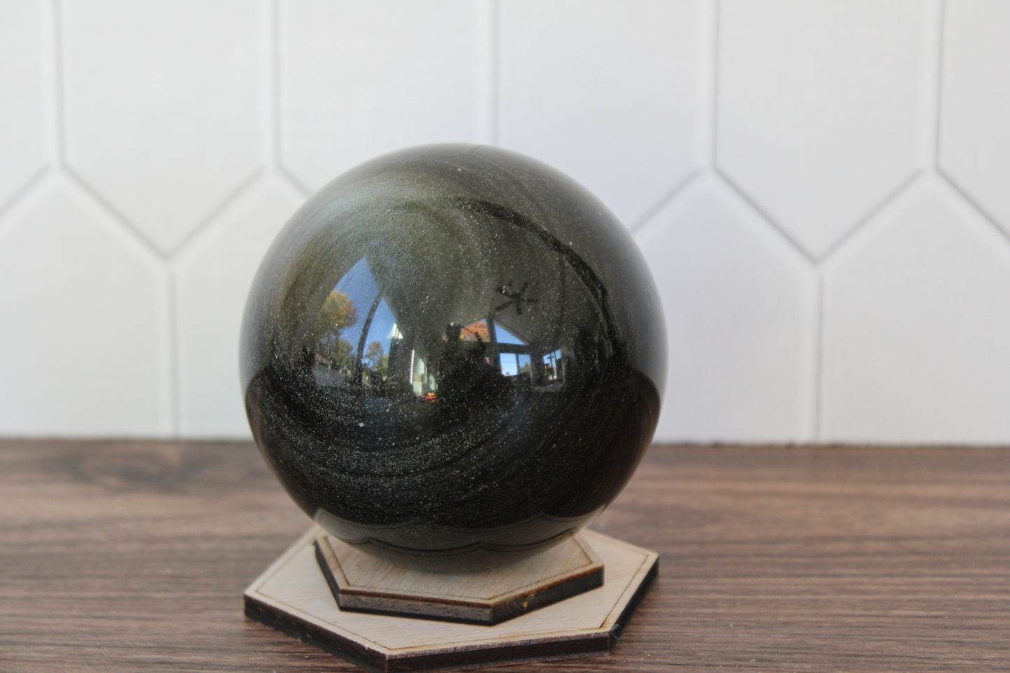 Gold Sheen Obsidian Sphere