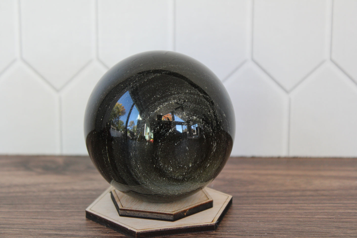 Gold Sheen Obsidian Sphere