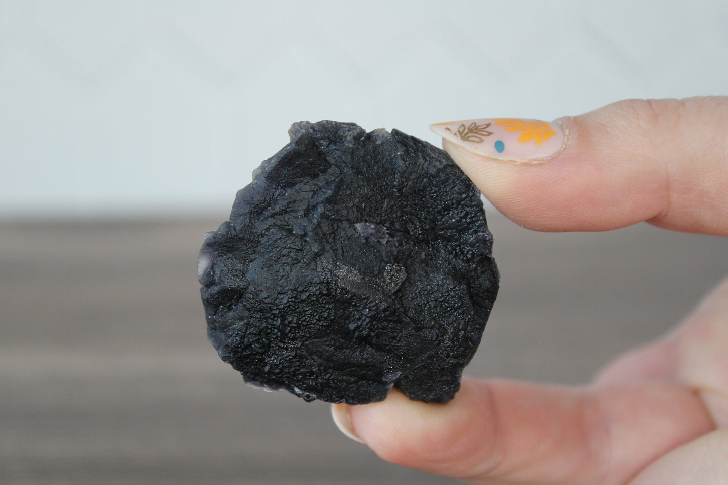 Black Flourite - Raw Crystal