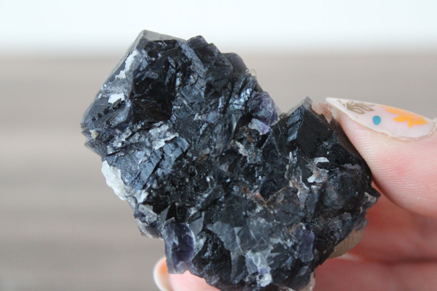 Black Flourite - Raw Crystal