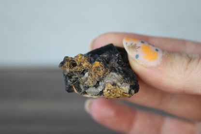 Black Flourite - Raw Crystal