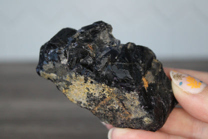 Black Flourite - Raw Crystal