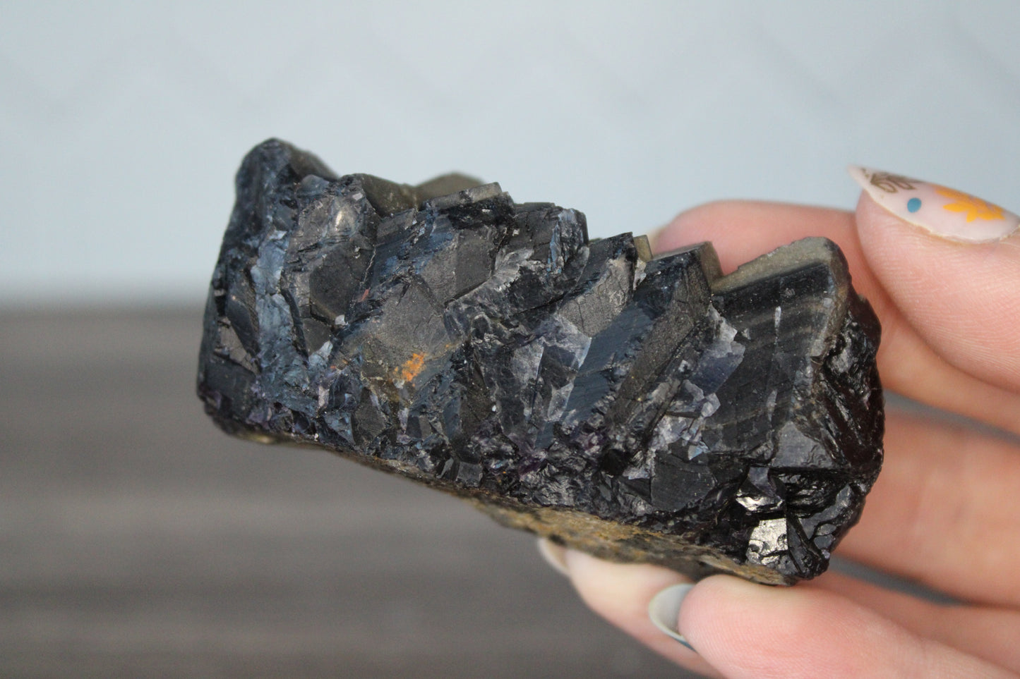 Black Flourite - Raw Crystal