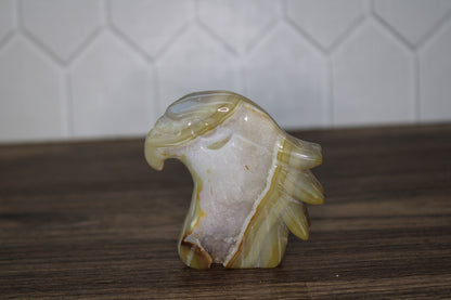 Afghan Jade Eagle Head Carving