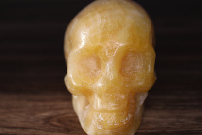 Yellow Calcite Skull