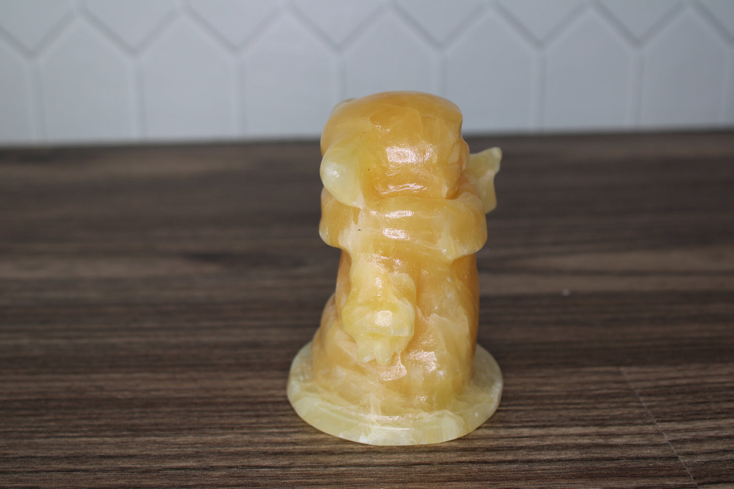 Orange Calcite Yoda