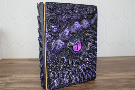 3D Embossed Dragon Eye Journal – Handmade Writing Notebook