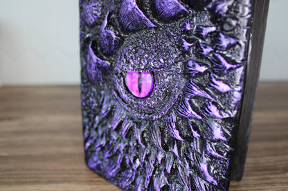 3D Embossed Dragon Eye Journal – Handmade Writing Notebook