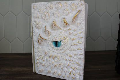 3D Embossed Dragon Eye Journal – Handmade Writing Notebook