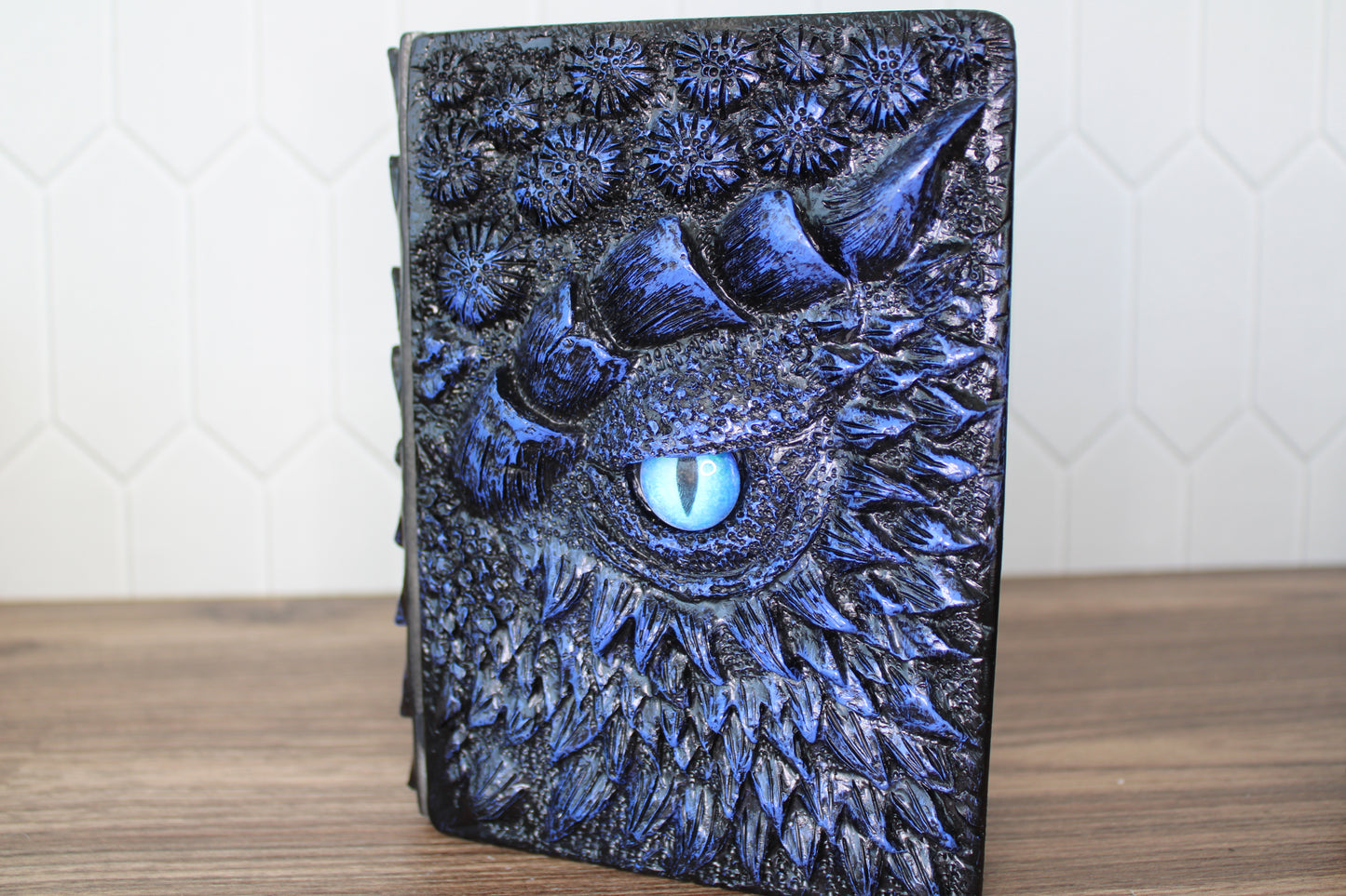 3D Embossed Dragon Eye Journal – Handmade Writing Notebook