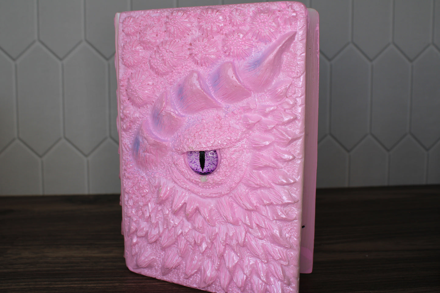 3D Embossed Dragon Eye Journal – Handmade Writing Notebook