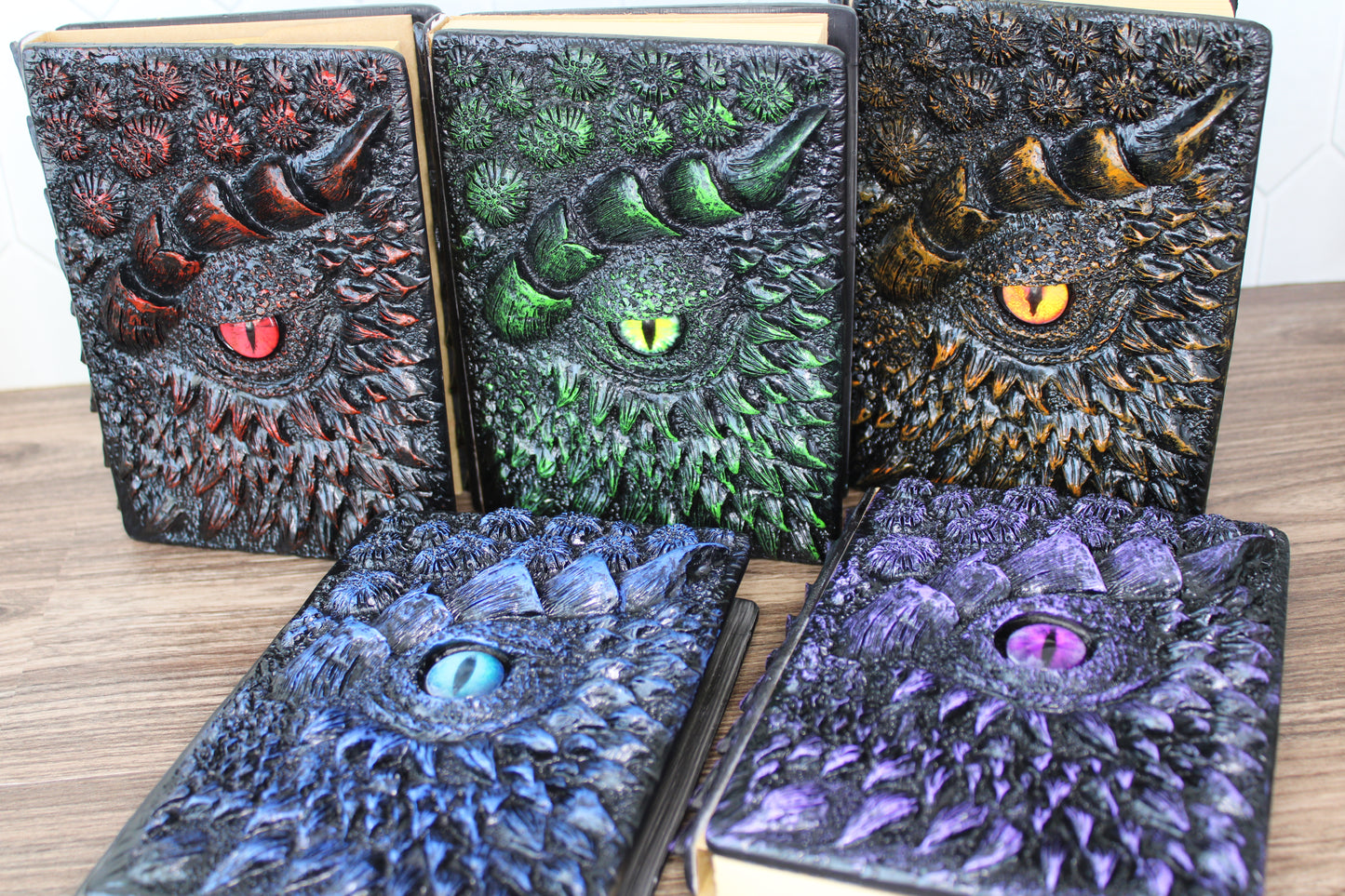 3D Embossed Dragon Eye Journal – Handmade Writing Notebook