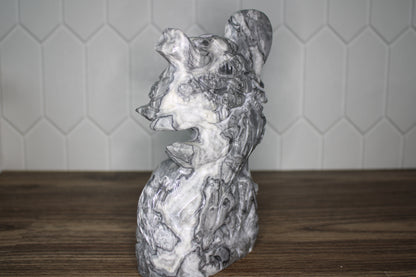 Picasso Jasper - Wolf Carving