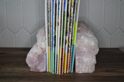 Rose Quartz Book Ends- Other Fun Stuff